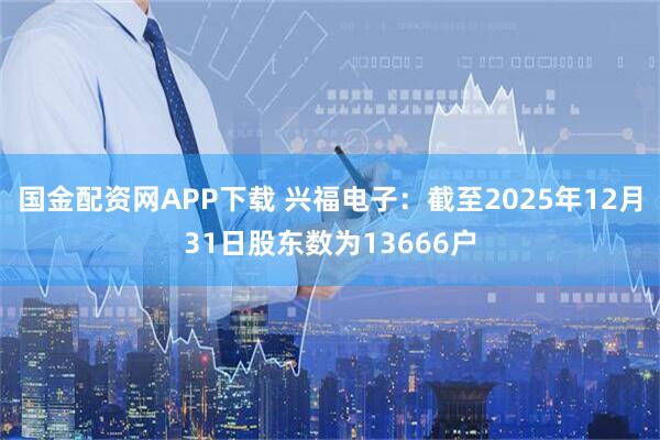 国金配资网APP下载 兴福电子：截至2025年12月31日股东数为13666户